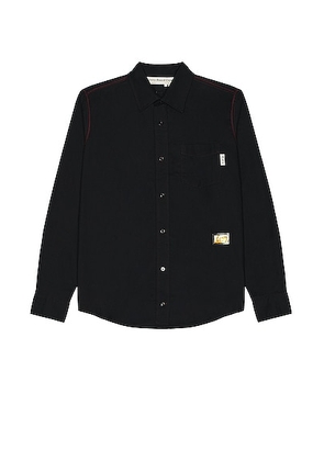 Advisory Board Crystals Oxford Shirt in Black - Black. Size L (also in S).