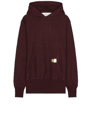 Advisory Board Crystals Pullover Hoodie in Port - Burgundy. Size L (also in M, S).