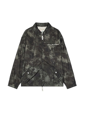 Advisory Board Crystals Tie Dye Ripstop Jacket in Black - Black. Size L (also in M, S, XL/1X).