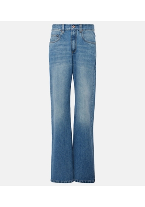 Brunello Cucinelli High-rise flared jeans