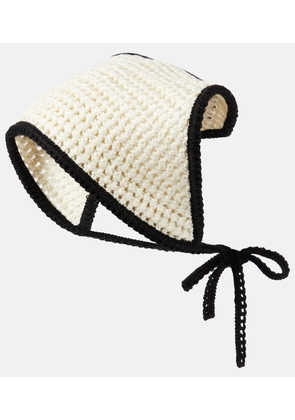 Miu Miu Logo crochet cotton headband