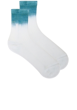 On All Day Sock in White & Wash - White. Size L (also in M, XL/1X).