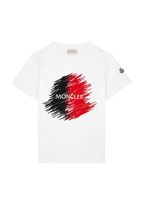 Moncler Kids Logo-print Cotton T-shirt (4-6 Years) - White - 6A (6 Years)