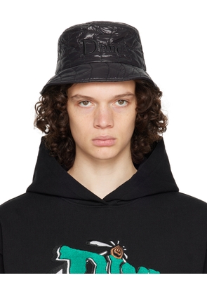 Dime Black Quilted Outline Bucket Hat