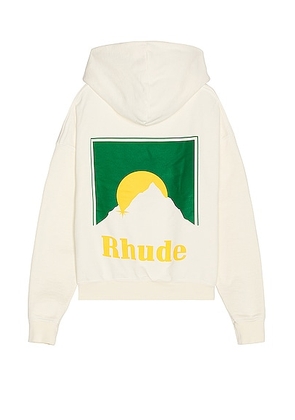 Rhude Moonlight Hoodie in Vintage White - White. Size M (also in S).