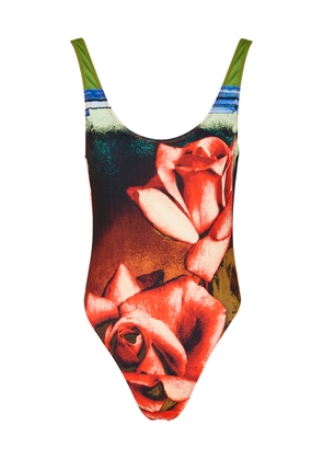 Jean Paul Gaultier Roses Printed Swimsuit - Multicoloured - M (UK12 / M)