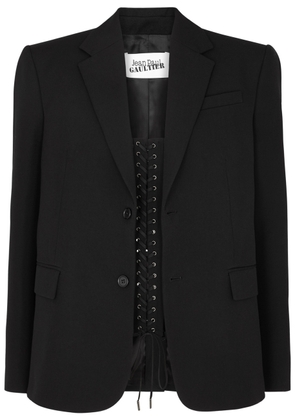 Jean Paul Gaultier Wool Corset Blazer - Black - 38 (UK10 / S)