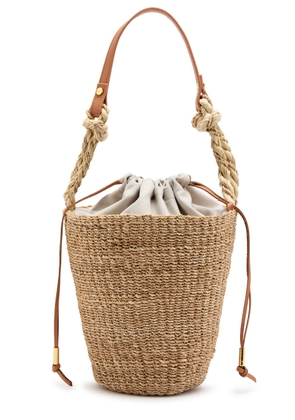 Aranaz Pail Raffia Bucket bag - Natural