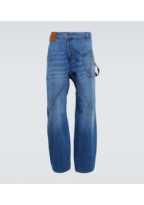 JW Anderson Twisted wide-leg jeans