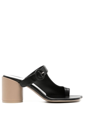 MM6 Maison Margiela 70mm leather mule sandals - Black