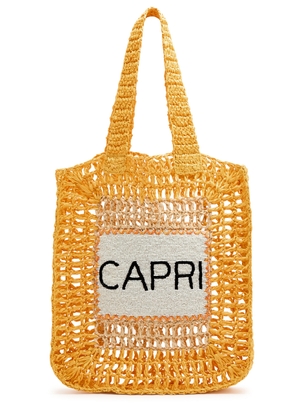 DE Siena Capri Crochet Tote - Yellow