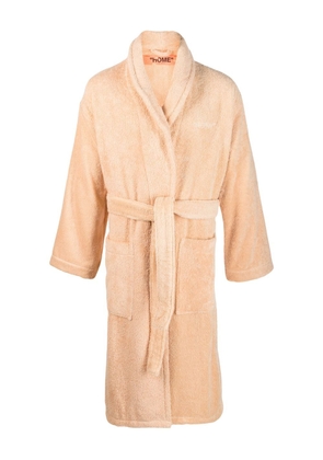 Off-White Arrows-print terry-cloth bathrobe - Orange