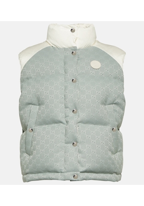 Gucci GG cotton-blend canvas down vest