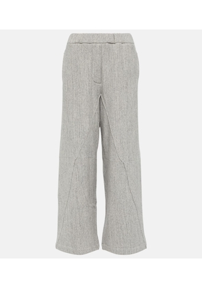 Loewe Puzzle high-rise cotton wide-leg pants