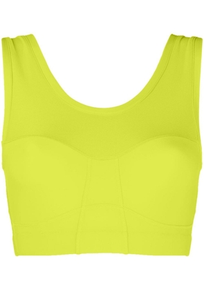 There Was One scoop-back sports bra - Yellow