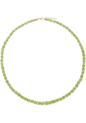 JIA JIA Green Aurora Peridot Faceted Gemstone Necklace