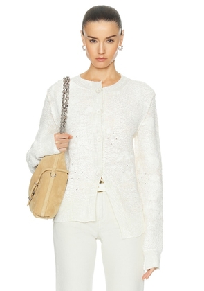 Acne Studios Knit Cardigan in Off White - White. Size XS (also in L, M).