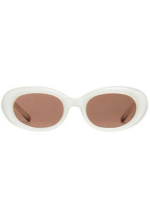 Gentle Monster oval-frame sunglasses - White