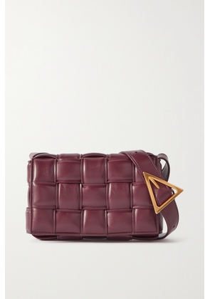 Bottega Veneta - Cassette Small Padded Intrecciato Leather Shoulder Bag - Burgundy - One size
