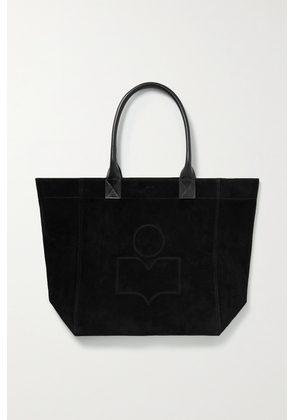 Isabel Marant - Yenky Leather-trimmed Suede Tote - Black - One size