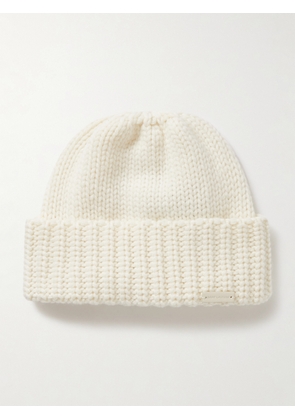 SAINT LAURENT - Ribbed Cashmere Beanie - Off-white - One size