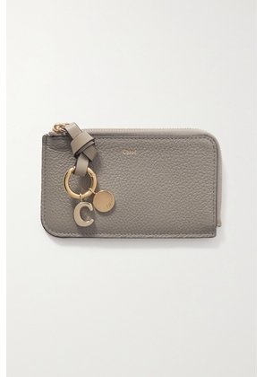 Chloé - + Net Sustain Alphabet Textured-leather Wallet - Gray - One size