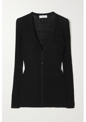 Gabriela Hearst - Emma Pointelle-knit Cashmere And Silk-blend Cardigan - Black - x small,small,medium,large,x large