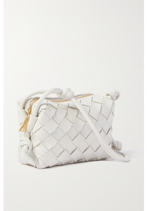 Bottega Veneta - Loop Candy Intrecciato Leather Shoulder Bag - White - One size