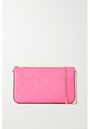 Christian Louboutin - Loubila Embossed Leather Clutch - Pink - One size