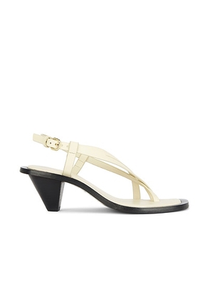 A.EMERY Ira Heeled Sandal in Eggshell - Cream. Size 35 (also in 36, 37, 38, 39, 40).