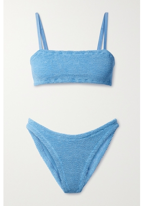 Hunza G - Gigi Seersucker Bikini - Blue - One size