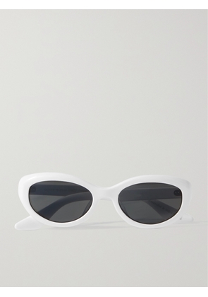 Oliver Peoples - + Khaite 1969 Oval-frame Acetate Sunglasses - White - One size
