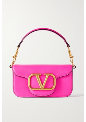 Valentino Garavani - Vlogo Leather Shoulder Bag - Pink - One size
