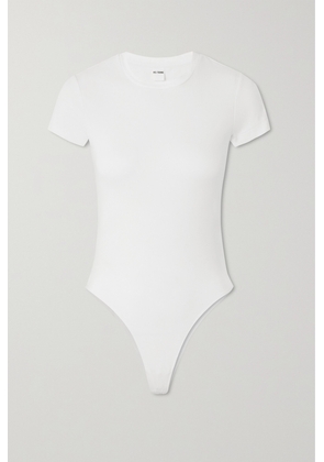 RE/DONE - Stretch-cotton Jersey Bodysuit - White - x small,small,medium,large