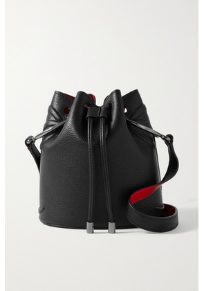Christian Louboutin - By My Side Embellished Textured-leather Bucket Bag - Black - One size