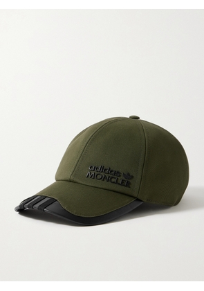 Moncler Genius - + Adidas Originals Faux Leather And Grosgrain-trimmed Cotton-twill Baseball Cap - Green - One size