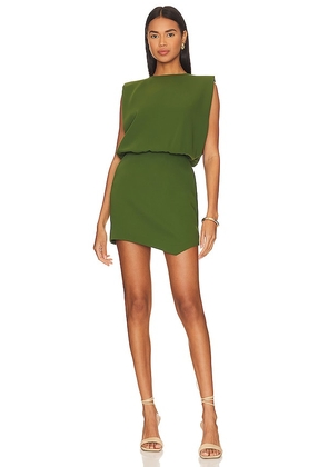 Amanda Uprichard Aisling Mini Dress in Green. Size S, XS.