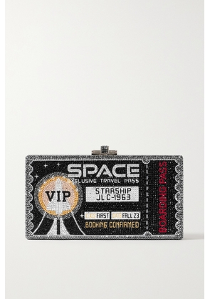 Judith Leiber Couture - Space Ticket Crystal-embellished Silver-tone Clutch - One size