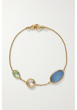 Roxanne Assoulin - Gold-tone Crystal Bracelet - Blue - One size
