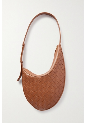Bottega Veneta - Small Drop Intrecciato Leather Shoulder Bag - Brown - One size