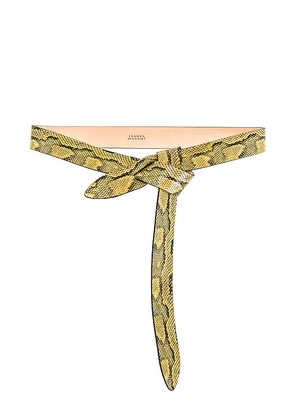 Isabel Marant Lecce Belt in Yellow. Size S.