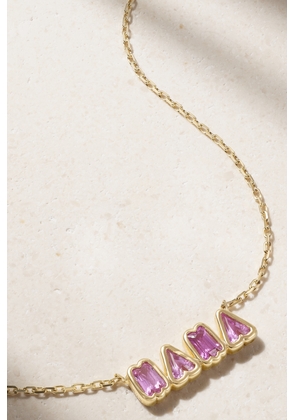 Gemella - Mama 18-karat Gold Sapphire Necklace - One size