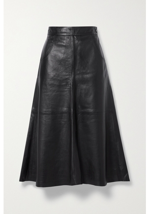 Citizens of Humanity - Aria Paneled Leather Midi Skirt - Black - 24,25,26,27,28,29,30