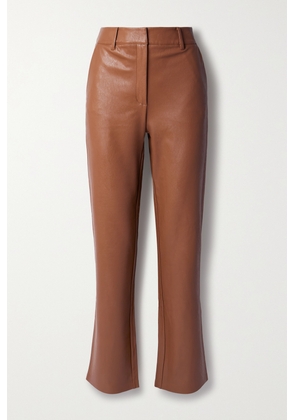 Commando - Faux Stretch-leather Straight-leg Pants - Brown - x small,small,medium,large,x large