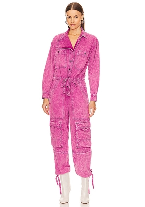 Isabel Marant Etoile Idany Jumpsuit in Pink. Size 34/2.