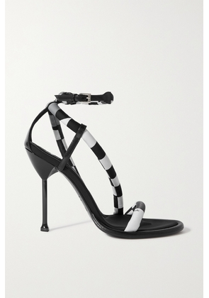 PUCCI - Patent-leather Trimmed Printed Shell Sandals - Black - IT36,IT37,IT38,IT39,IT40,IT41