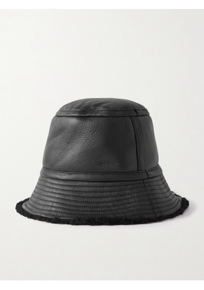 Yves Salomon - Shearling Bucket Hat - Black - One size