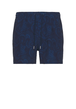Club Monaco Arlen Portobello Swim Short in Blue. Size XL/1X.