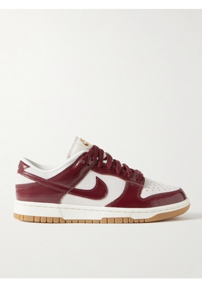 Nike - Dunk Low Croc-effect Leather-and Suede Sneakers - Burgundy - US5,US5.5,US6,US6.5,US7,US7.5,US8,US8.5,US9,US9.5,US10,US10.5,US11,US11.5