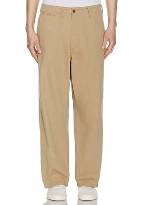 Beams Plus Mil Trousers Twill in Brown. Size L, XL/1X.